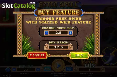 Скрин5. Aztec Spell Forgotten Empire слот