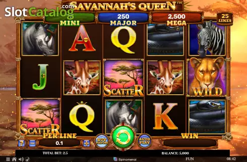 Скрин2. Savannah's Queen слот