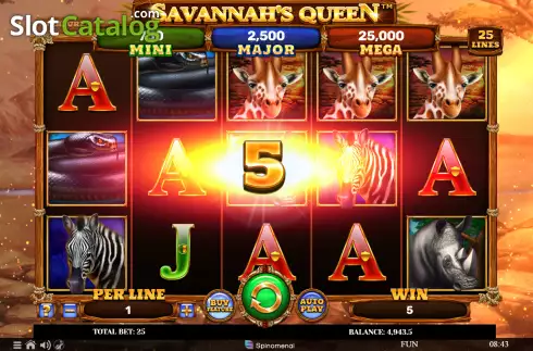 Скрин4. Savannah's Queen слот