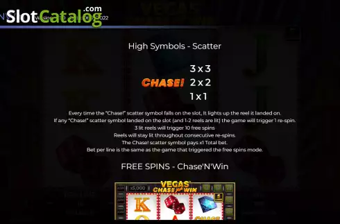 Скрин4. Vegas Chase’N’Win слот