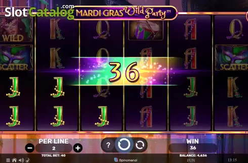 Скрин3. Mardi Gras Wild Party слот