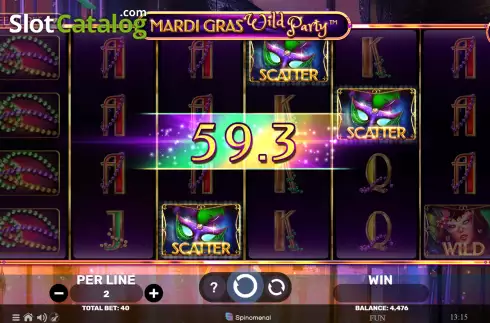 Скрин4. Mardi Gras Wild Party слот