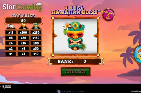 Скрин2. 1 Reel Hawaiian Bliss слот