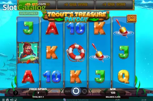 Скрин6. Trout's Treasure - Payday слот