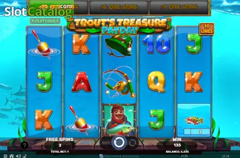 Скрин7. Trout's Treasure - Payday слот
