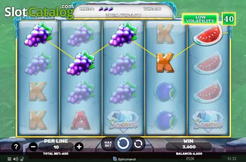Скрин3. Pick A Fruit Frosty Reels слот