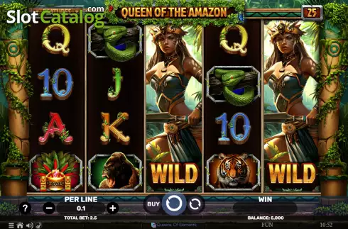 Скрин2. Queen of the Amazon слот