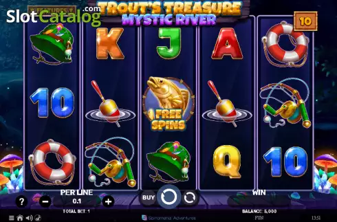 Скрин2. Trout's Treasure - Mystic River слот