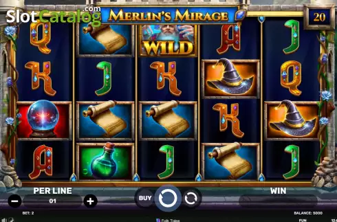 Скрин2. Merlin's Mirage слот