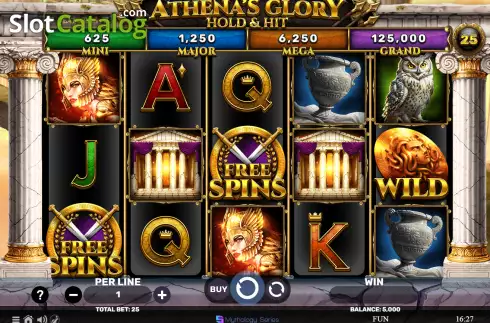 Скрин2. Athena's Glory Hold & Hit слот