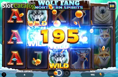 Скрин3. Wolf Fang - Northern Spirits слот