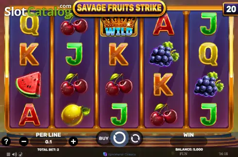 Скрин2. Savage Fruits Strike слот