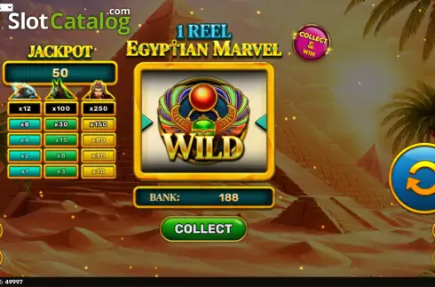 Скрин3. 1 Reel - Egyptian Marvel слот