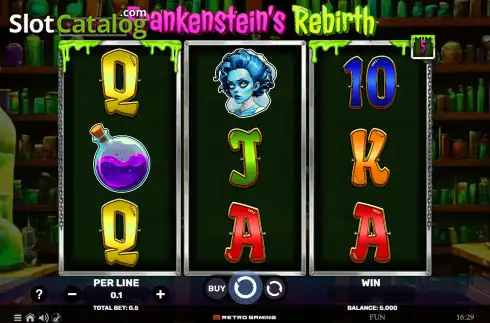 Скрин2. Frankenstein's Rebirth слот
