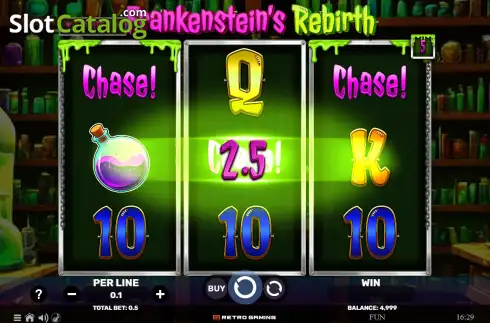 Скрин3. Frankenstein's Rebirth слот