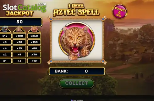 Скрин2. 1 Reel - Aztec Spell слот