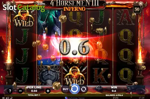 Скрин3. 4 Horsemen 3 - Inferno слот