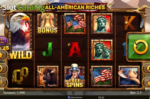 Скрин2. All American Riches слот