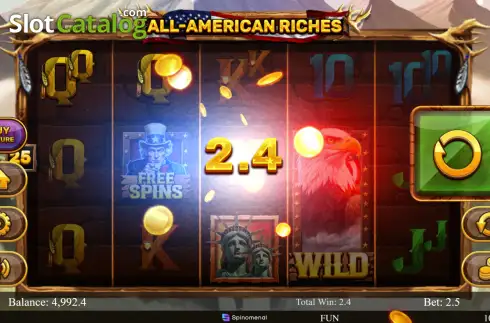 Скрин3. All American Riches слот