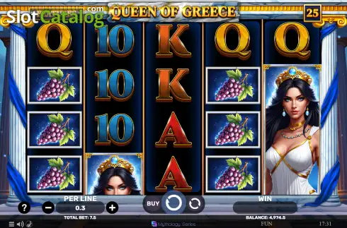 Скрин2. Queen of Greece слот