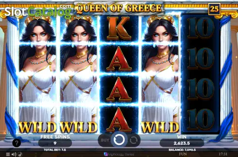 Скрин3. Queen of Greece слот