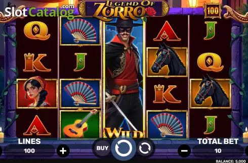 Скрин2. Legend of Zorro слот