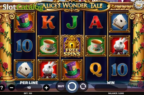 Скрин2. Alice's Wonder Tale слот