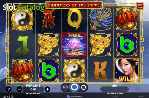 Скрин2. Goddess of BC Game слот