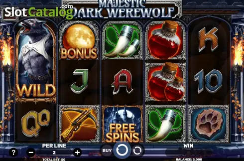 Скрин2. Majestic Dark Werewolf слот