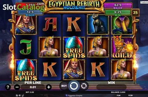 Скрин2. Egyptian Rebirth - Hold & Hit слот