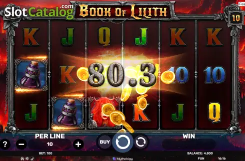 Скрин3. Book of Lilith слот