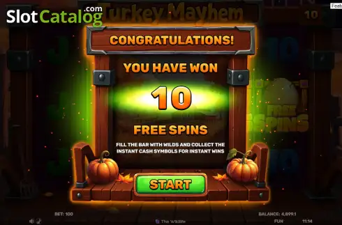 Скрин3. Turkey Mayhem слот