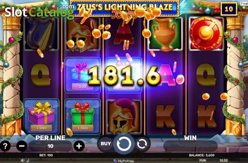 Скрин3. Zeus's Lightning Blaze - Xmas слот