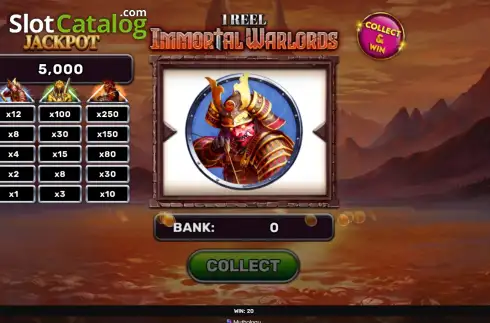 Скрин3. 1 Reel - Immortal Warlords слот