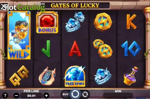 Скрин2. Gates of Lucky слот