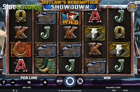 Скрин2. Outlaw's Redemption Showdown слот