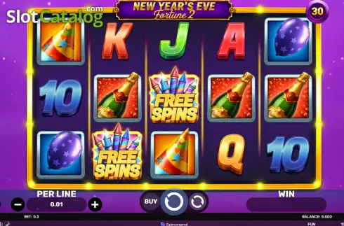 Скрин2. New Year's Eve Fortune 2 слот