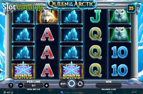 Скрин2. Queen of the Arctic слот