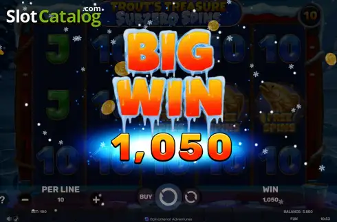 Скрин3. Trout's Treasure Subzero Spins слот