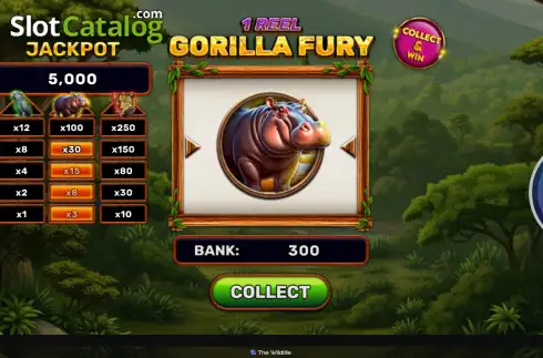 Скрин3. 1 Reel - Gorilla Fury слот