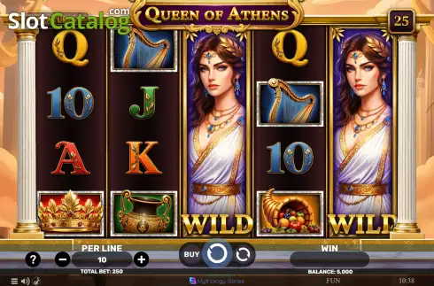 Скрин2. Queen of Athens слот
