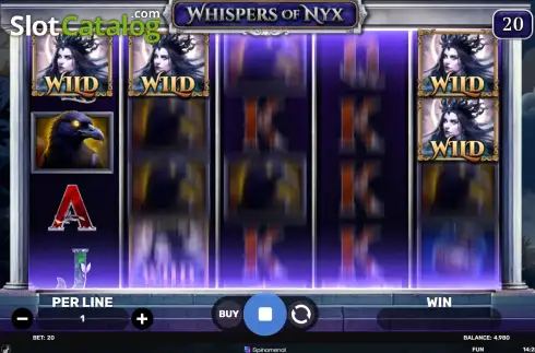 Скрин3. Whispers of Nyx слот