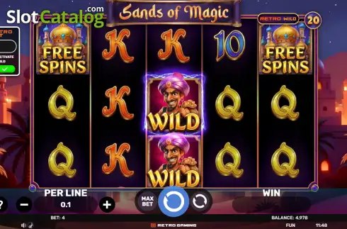 Скрин2. Sands of Magic слот