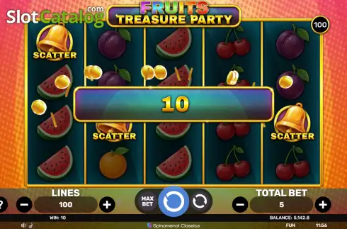 Скрин3. Fruits Treasure Party слот