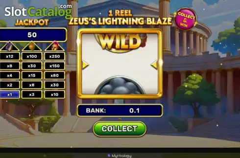 Скрин2. 1 Reel - Zeus's Lightning Blaze слот