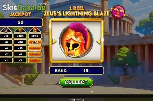 Скрин3. 1 Reel - Zeus's Lightning Blaze слот