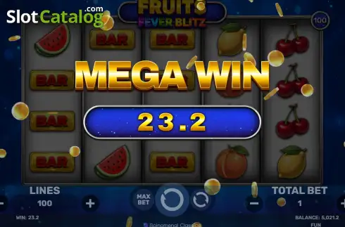 Скрин3. Fruits Fever Blitz слот
