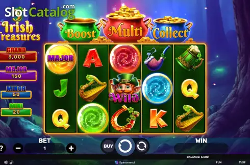 Скрин2. 3 Irish Treasures слот