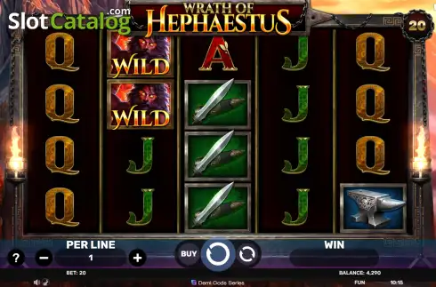 Скрин2. Wrath of Hephaestus слот