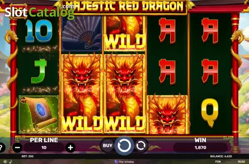 Скрин3. Majestic Red Dragon слот